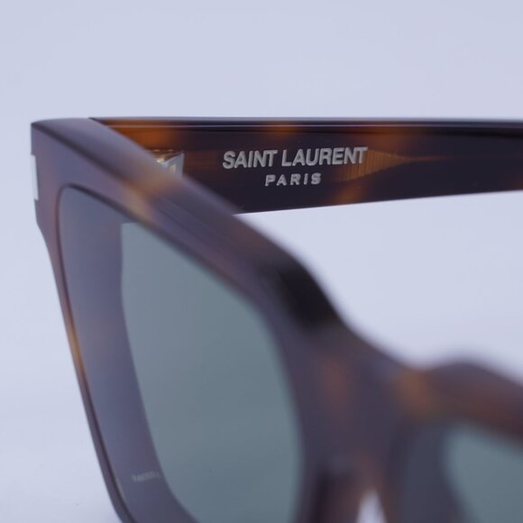 🕶️ New Saint Laurent SL633CALISTA 003 Sunglasses - Havana Frame, Green Lenses - Picture 7 of 10